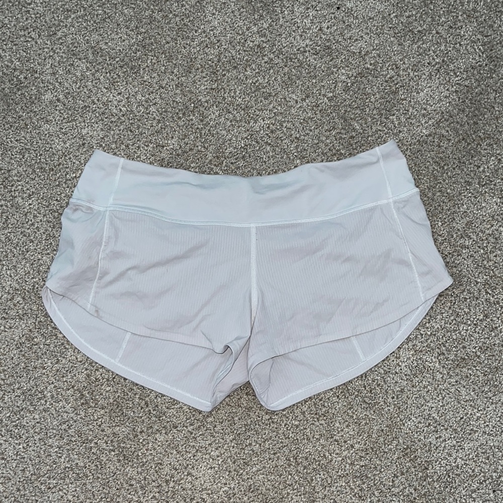 Size 6 white Lululemon shorts